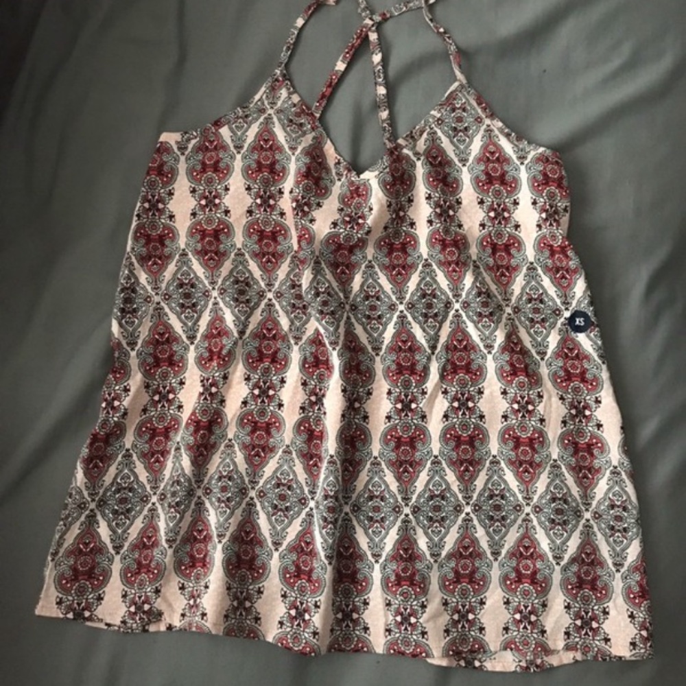 Pink hollister crop tank top